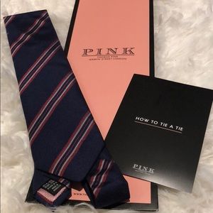 ✨NEW✨ Authentic Thomas Pink Navy Blue Tie wStripes